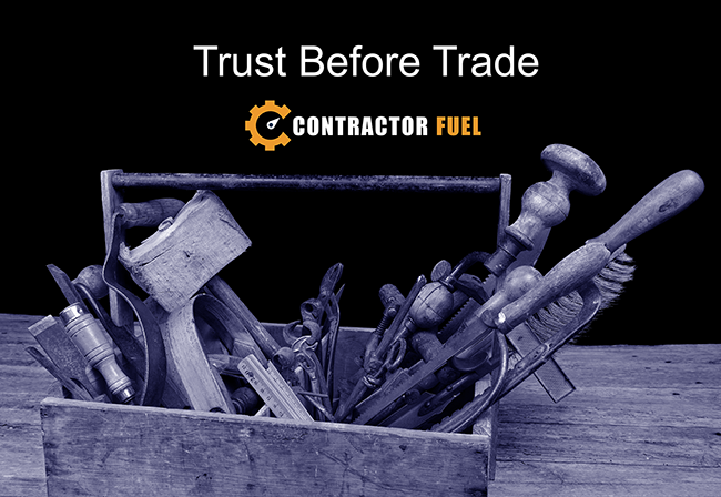 Trust is the most important factor when selling construction projects